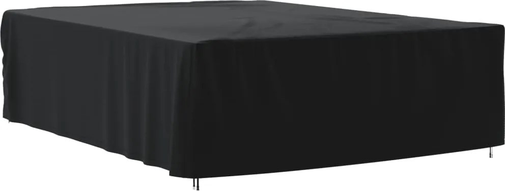 vidaXL fekete 420D oxford szövet kerti bútorhuzat 350 x 260 x 90 cm