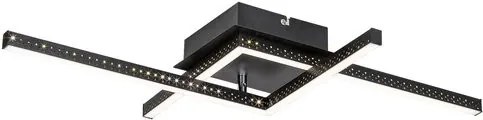 RÁBALUX 5267 CASIMIR Modern LED Mennyezeti Lámpa Matt Fekete IP20