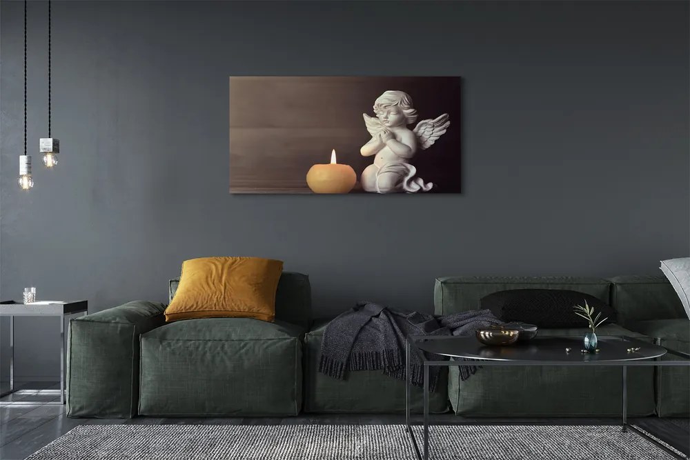 Canvas képek Ima angyal gyertya 100x50 cm