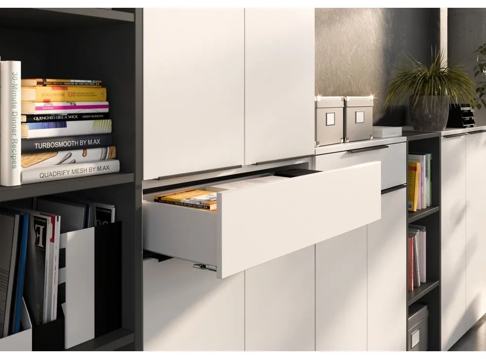 Fehér ruhásszekrény 81x197 cm Mailand – Germania