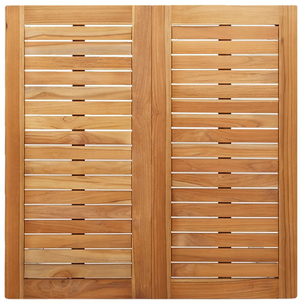 Kültéri Étkezőasztal 90x90x74.5 cm Tömör Tíkfa
