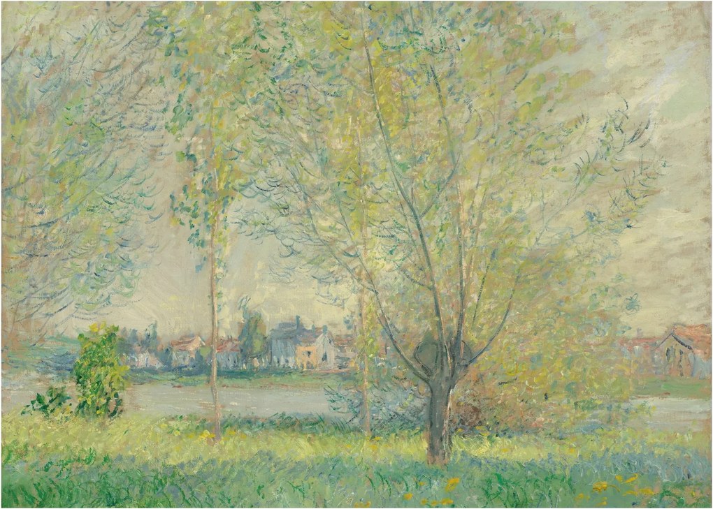 Üveg kép - Claude Monet, The Willows, reprodukciók (70x50 cm)