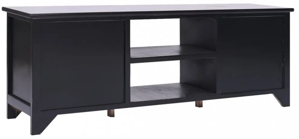 fekete tömör császárfa TV-szekrény 108 x 30 x 40 cm