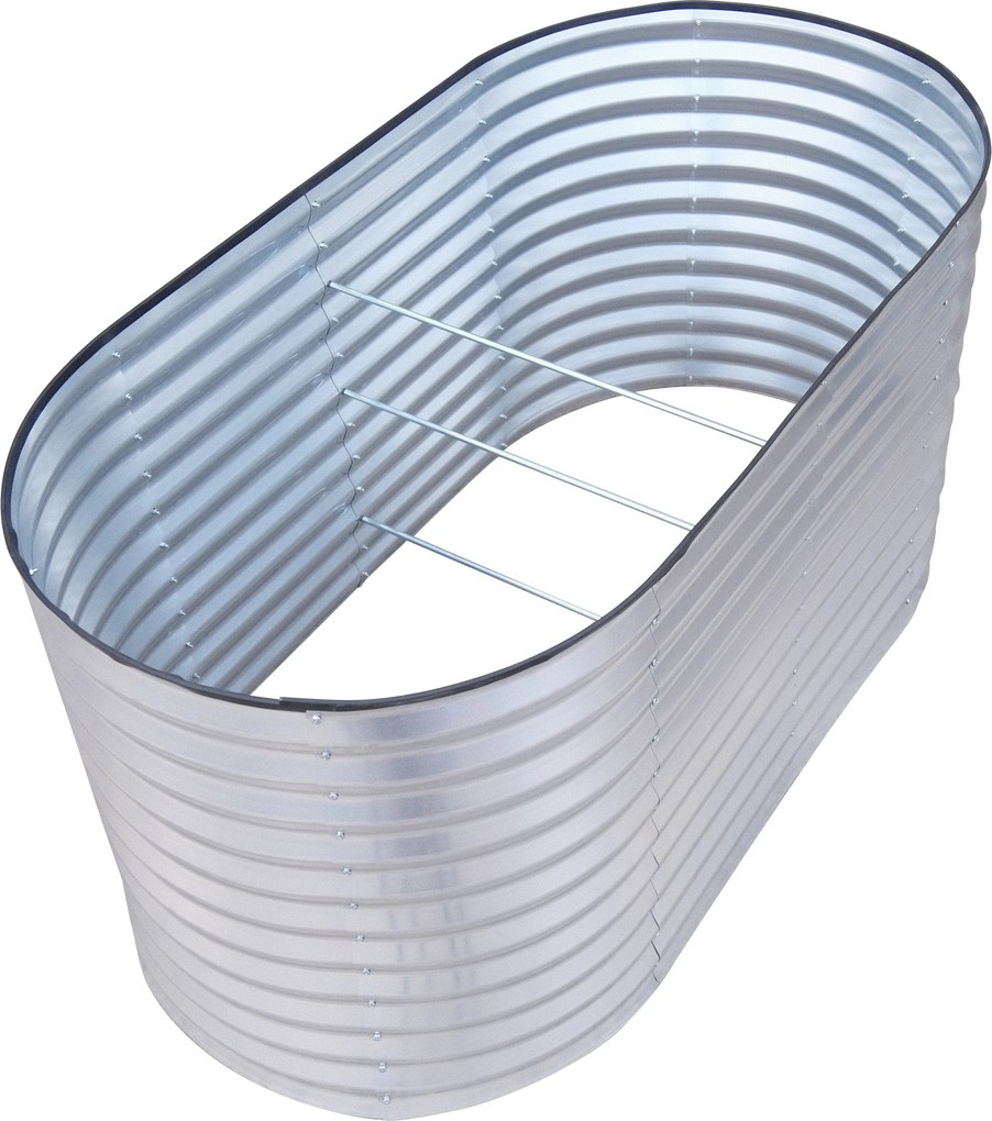 Furnigo Emelt ágyás 160x80x78 cm - ezüst