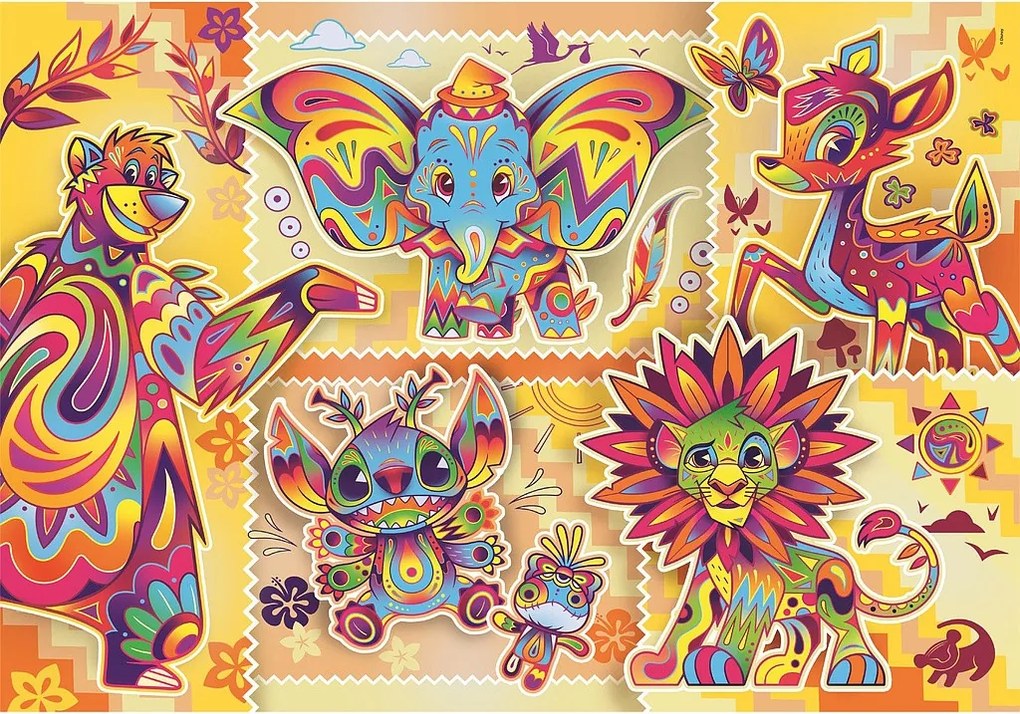 Disney Classics Boho Style 1000 db-os Compact puzzle Clementoni