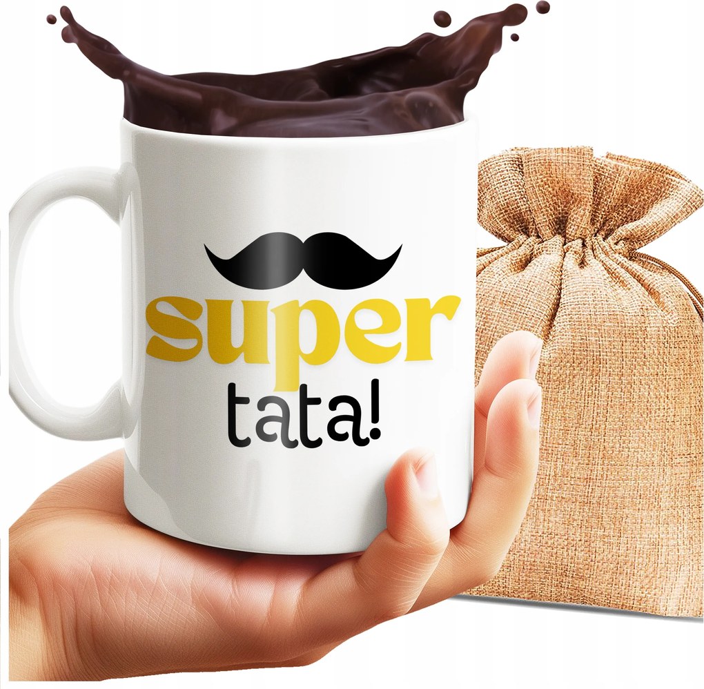 Szuper Apa Mintás Bögre Tökéletes Ajándék Apák Napjára 330 ML