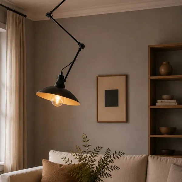 Brilagi - LED állítható rudas csillár IRONBEAM 1xE27/60W/230V fekete
