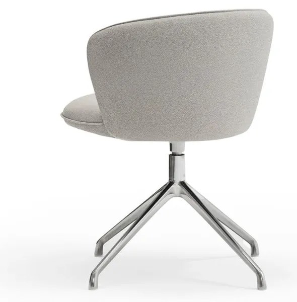 Világosszürke kárpitozott étkezőfotel szett 2 db-os Add – Teulat