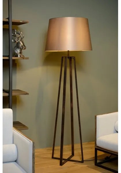 Lucide 31798/81/97 - Állólámpa COFFEE 1xE27/60W/230V barna