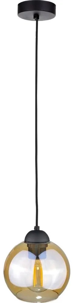 Keter Lighting Csillár zsinóron AMBRE BLACK 1xE27/60W/230V KE0037