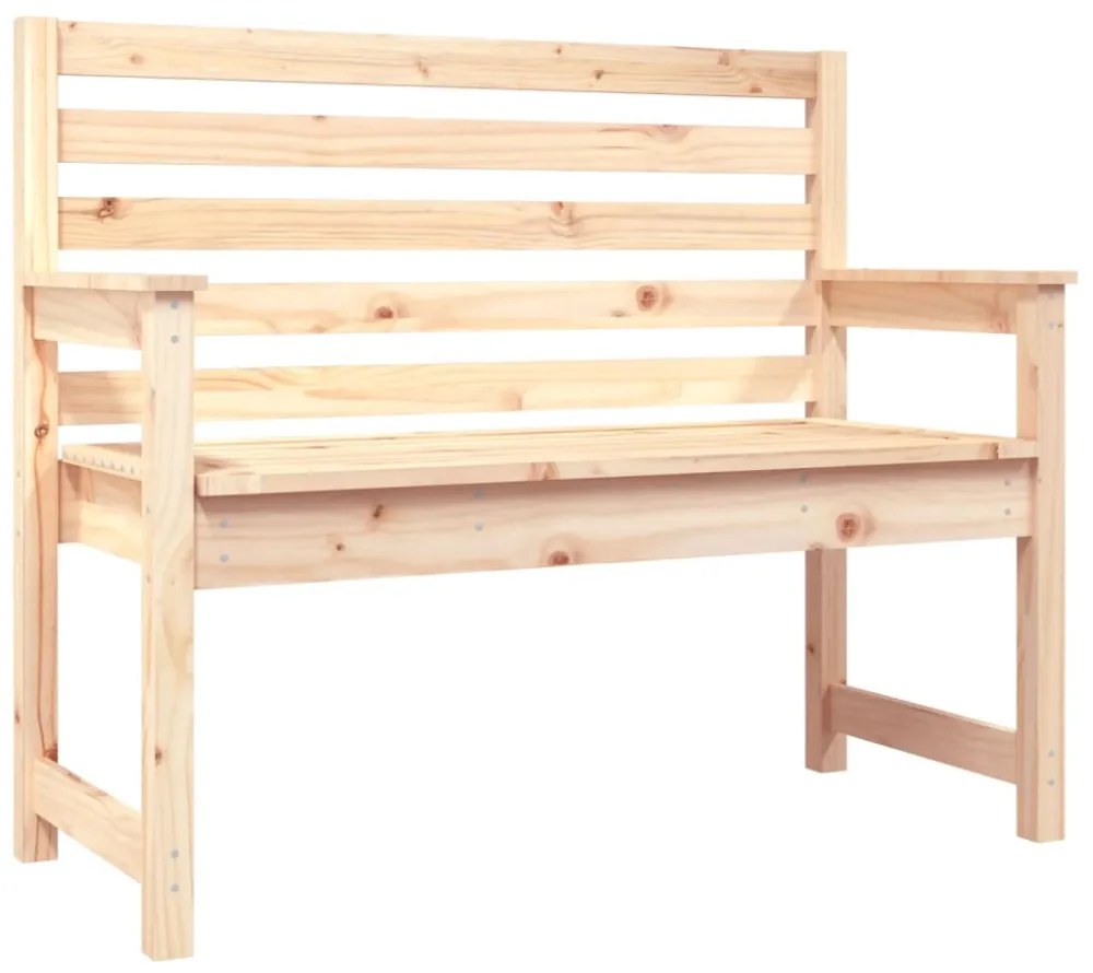 tömör fenyőfa kerti pad 109x48x91,5 cm