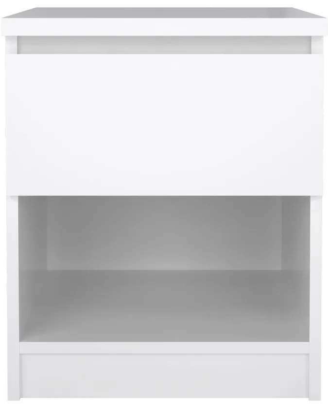 Simplicity éjjeliszekrény, fehér fényes