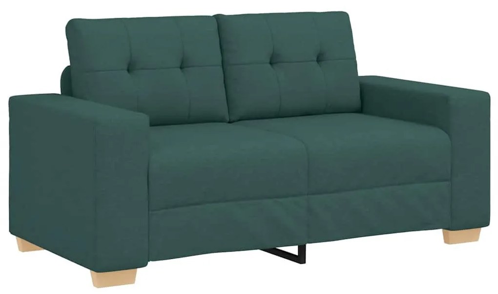 sötétzöld szövet loveseat kanapé 120 cm