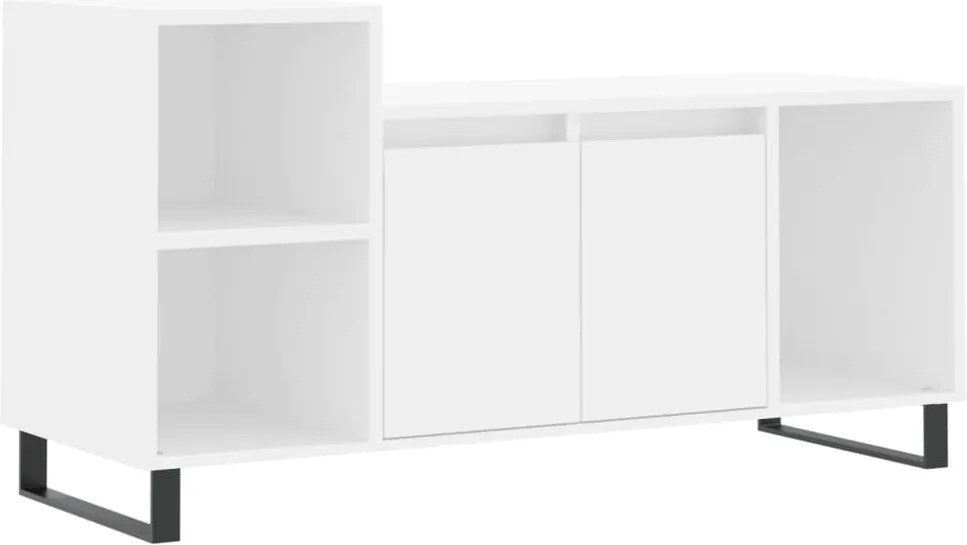 vidaXL fehér szerelt fa TV-szekrény 100x35x55 cm
