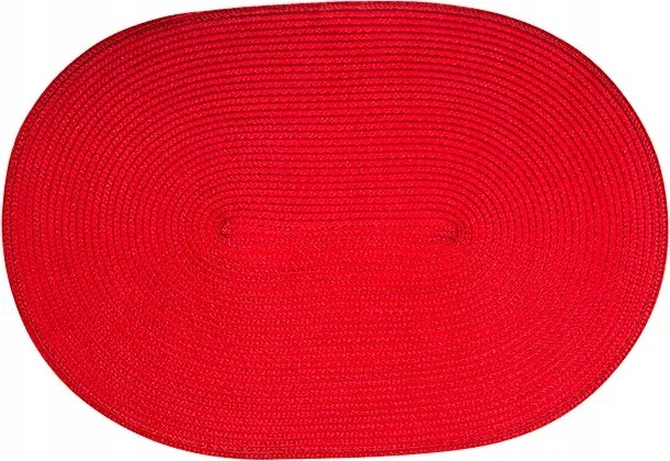 Ovális alátét, 45 x 31 cm, piros