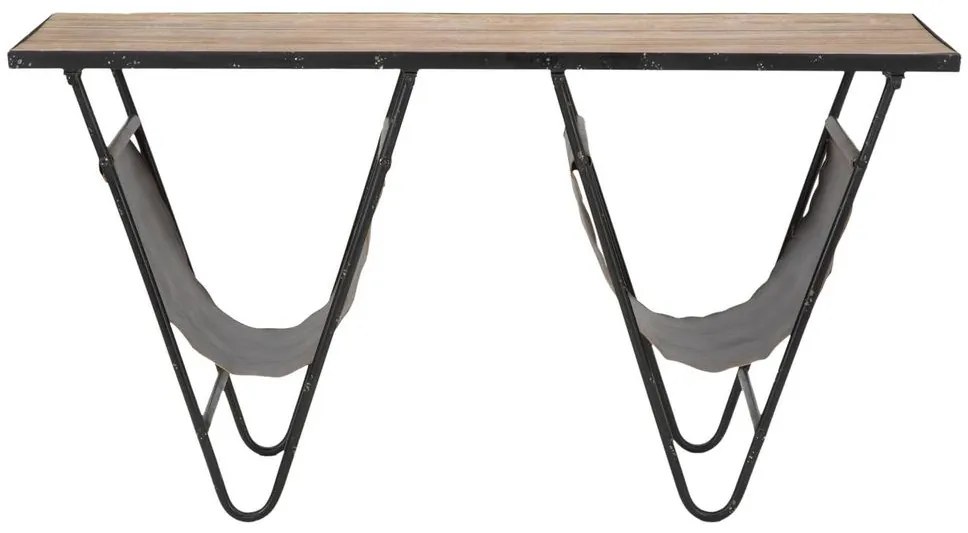 Lerakóasztal, újságtartó résszel, fenyő - PRATIQUE