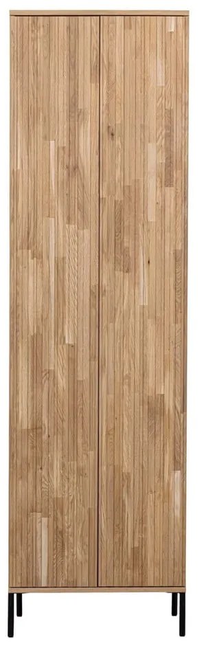 Natúr színű ruhásszekrény tölgyfa dekorral 60x210x42 cm Gravure – WOOOD