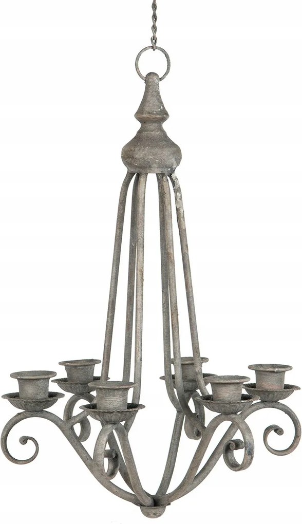 Gyertyatartó Kandeláber Függő barna retro XL