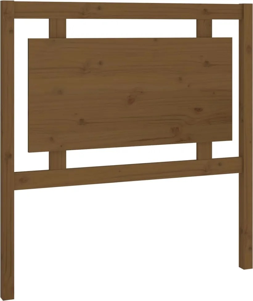 vidaXL mézbarna tömör fenyőfa ágyfejtámla 95,5 x 4 x 100 cm