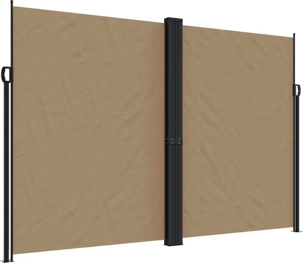 vidaXL tópszínű behúzható oldalsó napellenző 220 x 1200 cm