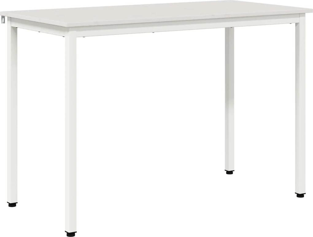 vidaXL Étkezőasztal Fehér 110 x 55 x 75 cm Tömör fenyőfa