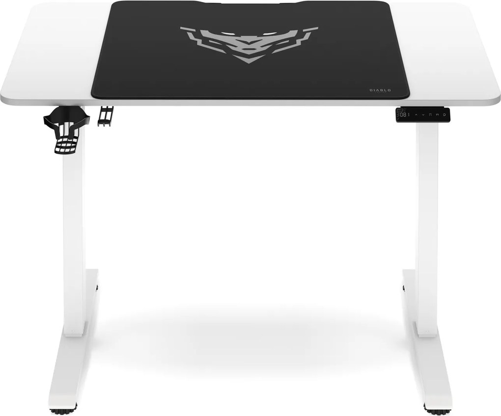 Magasságban állítható íróasztal 110 cm fehér: Diablo X-Tensio 1100