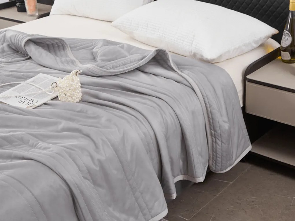 Hűsítő nyári paplan CELIA, szürke Méret: 200 x 220 cm