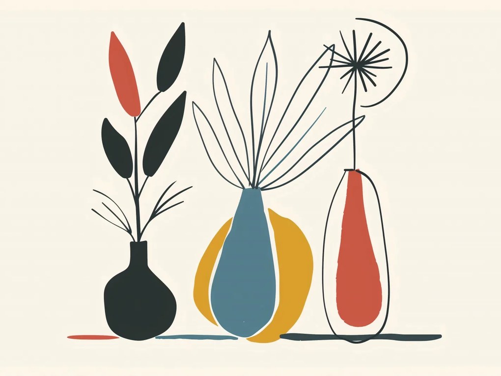 Poszter 40x30cm Virágos minták