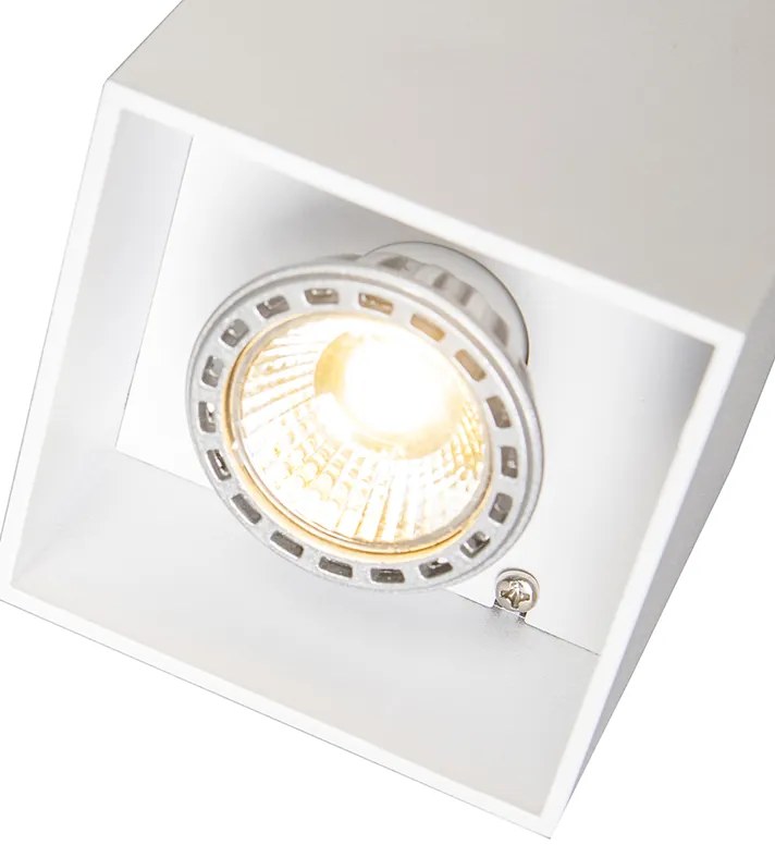 Modern reflektor lámpa fehér - Qubo 1