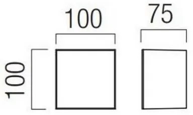 Redo 90322 - LED Kültéri fali lámpa KODIAK LED/5W/230V IP65 fehér/fekete