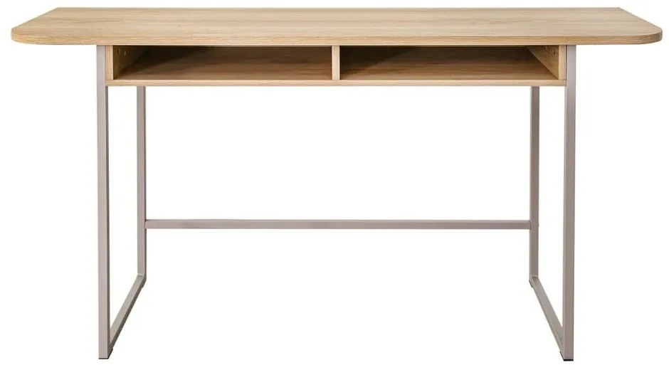 Natúr színű konzolasztal tölgyfa dekorral 40x140 cm Darlington – Actona