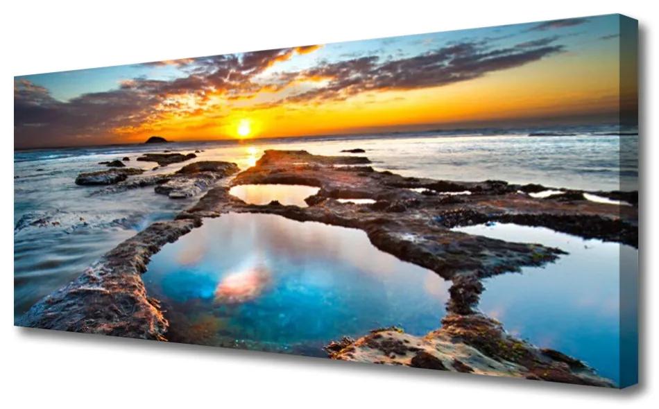 Canvas kép Sea Sun Landscape 120x60 cm