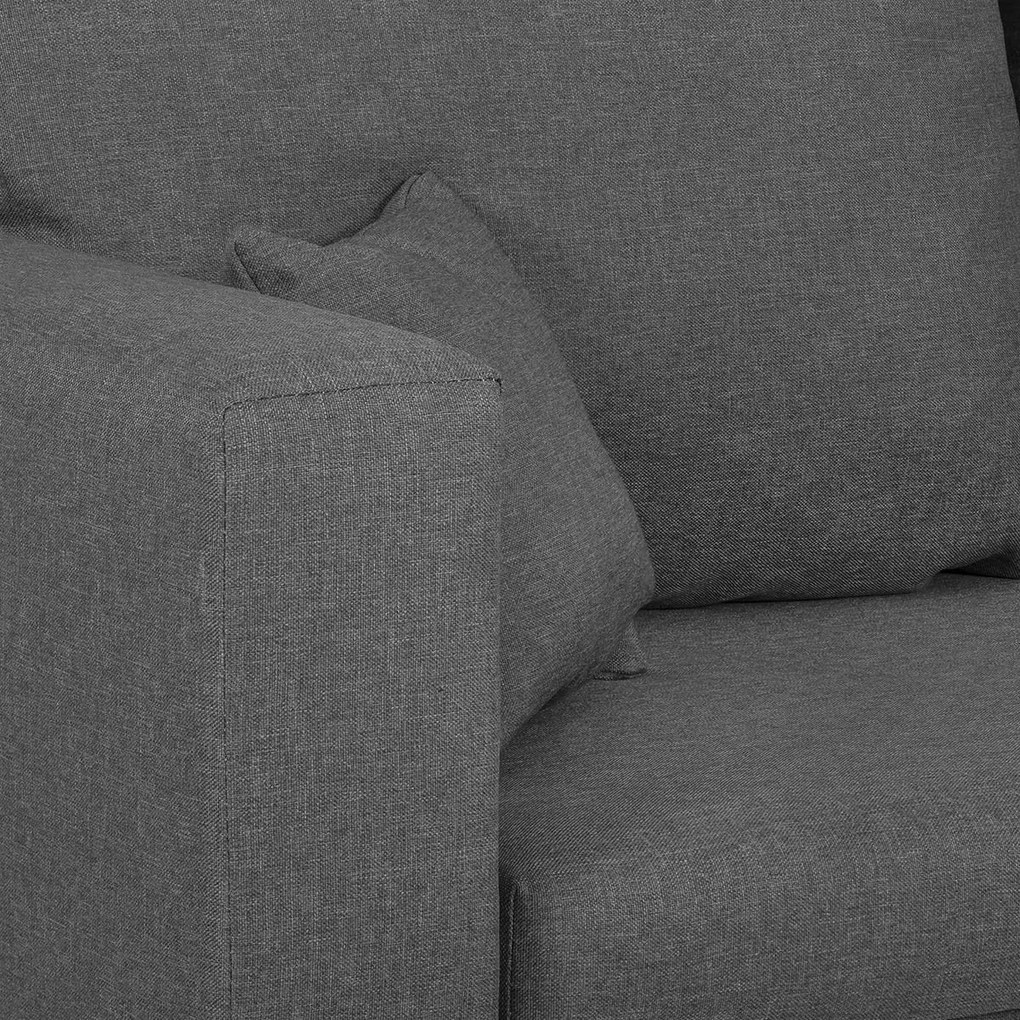 MONDI Háromszemélyes kinyitható kanapé Fekete