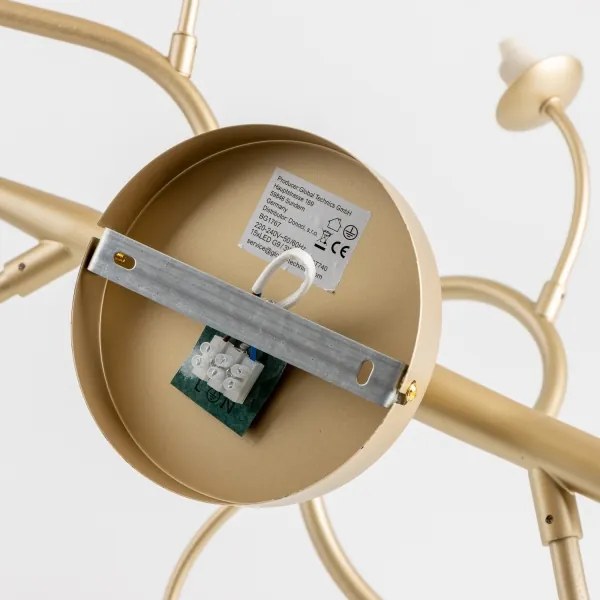 Brilagi - LED Felületre szerelhető csillár MISTEL 15xG9/3W/230V arany/fehér