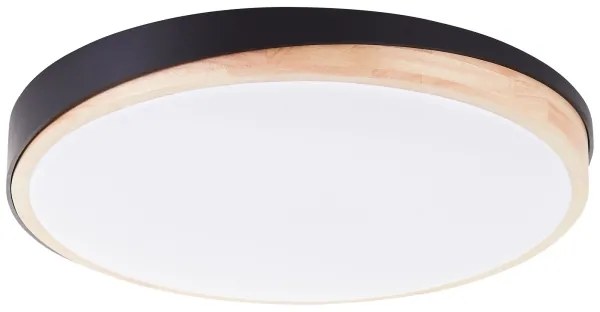 Brilliant - LED Dimmelhető mennyezeti lámpa BAARLO LED/36W/230V átm. 50 cm fekete + távirányító