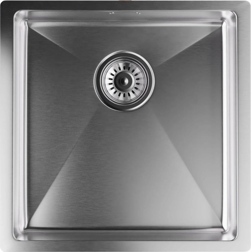 Klarstein TitanSteel Konyhai mosogató 45 x 45 cm (H x Sz) rozsda-, karc-, és hőálló felülettel