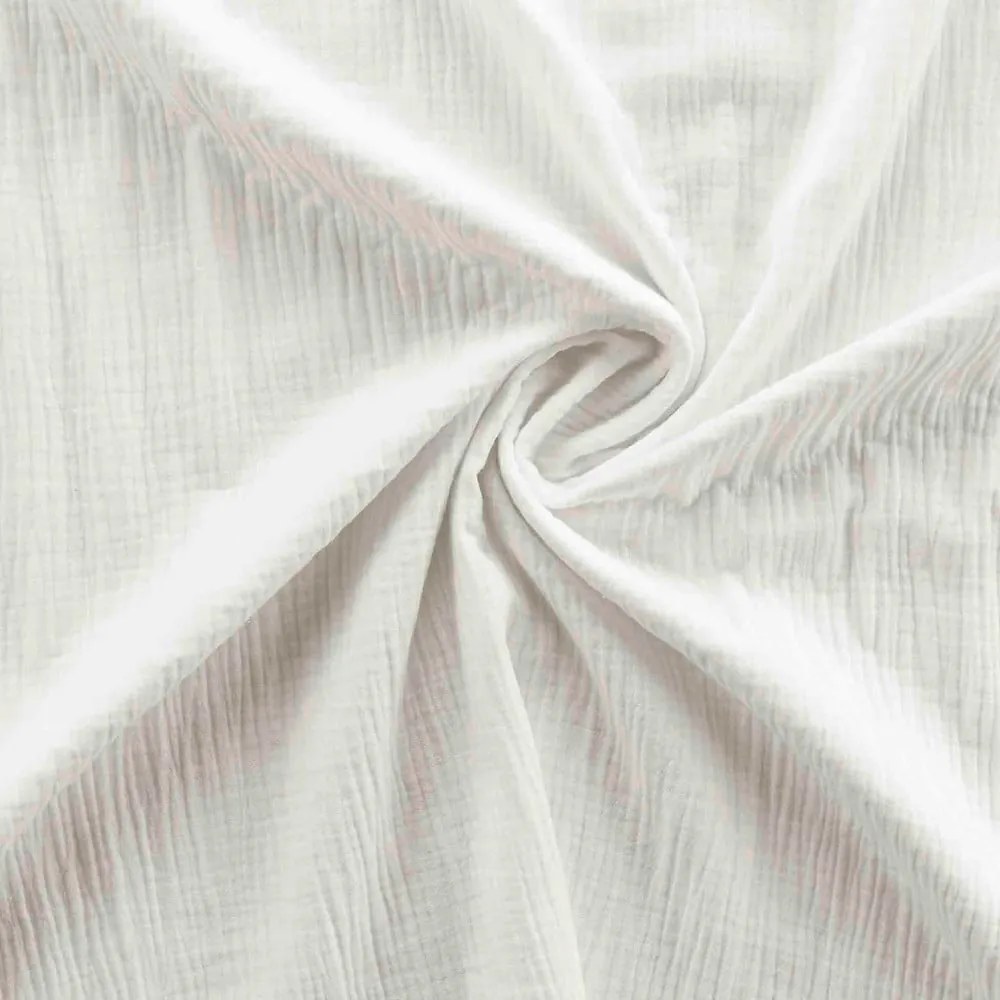 Fehér kétszemélyes-hosszabbított muszlin ágyneműhuzat 240x260 cm Angelia – douceur d'intérieur