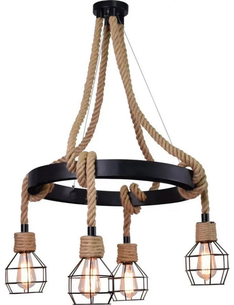 LED Csillár zsinóron ROPE ALEGRA 4xE27/10W/230V