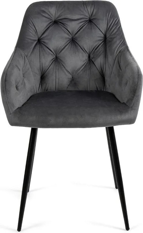 AVENBERG LOREN Étkezőszék szett - 2 db, szürke