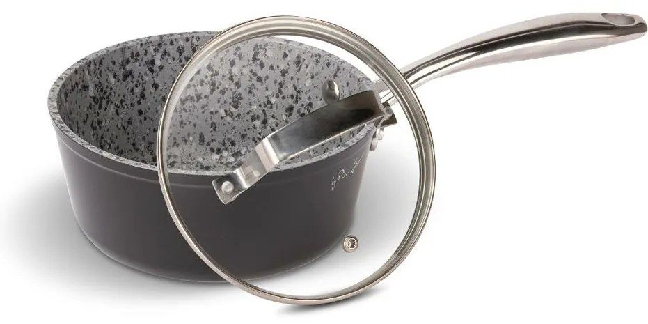 Lamart LT1261 serpenyő fedéllel Granit, átmérő 16cm