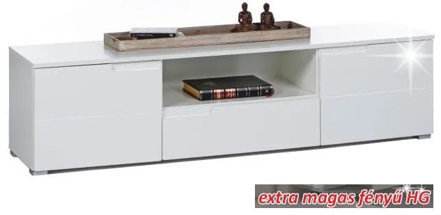 SPICE TV asztal extra magas fényű fehér