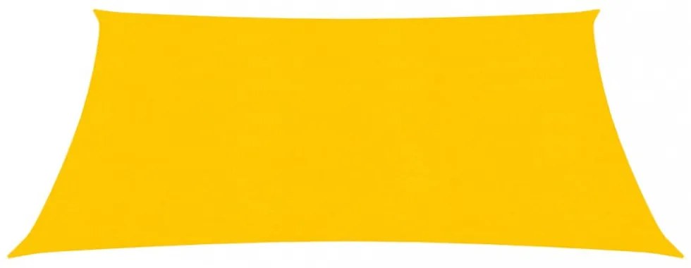 sárga HDPE napvitorla 160 g/m² 2,5 x 2,5 m