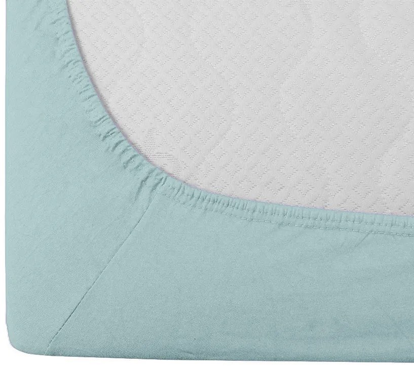 Mentol jersey lepedő 90 x 200 cm