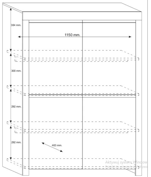 FINERA fehér komód