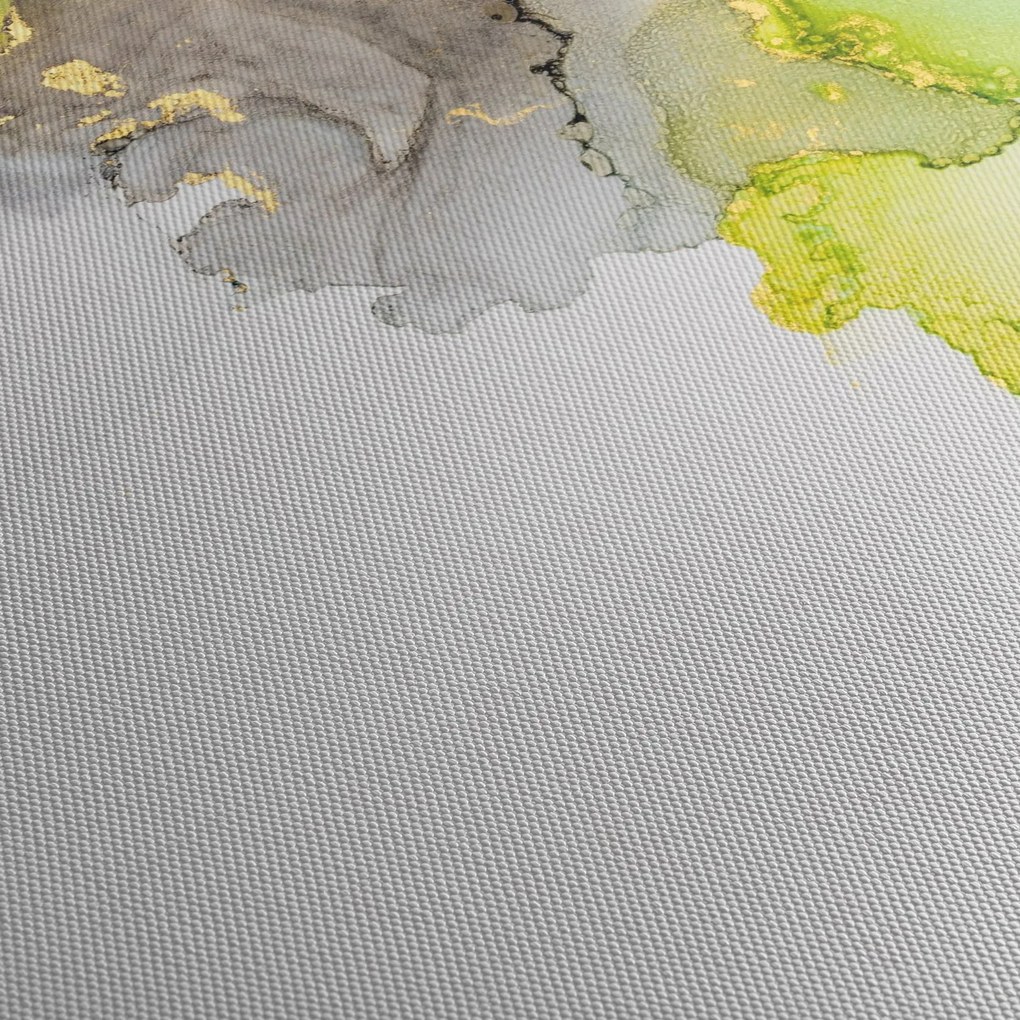 Kép - Absztrakt művészet tintával (órával) (90x30 cm)