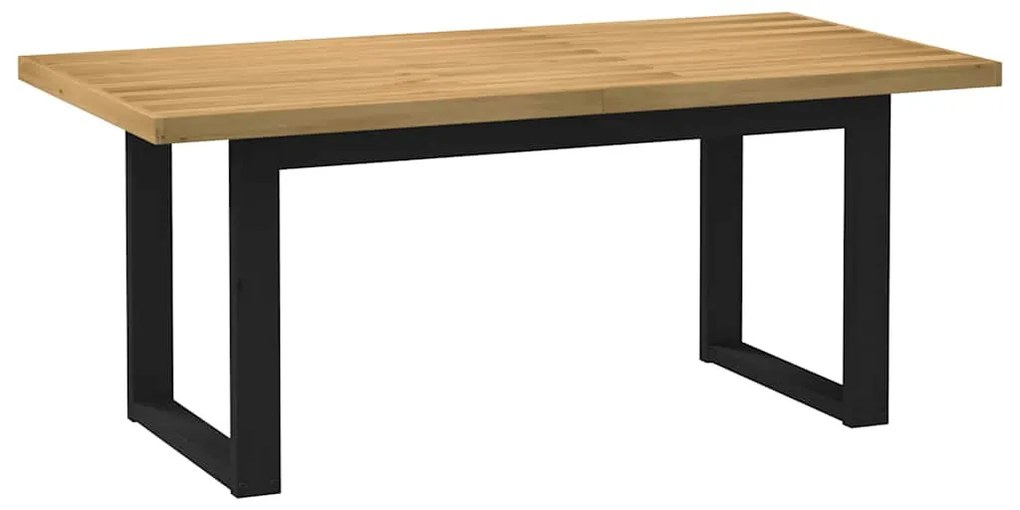 Étkezőasztal NOAIN U-alakú lábak 180x90x75 cm tömörfa fenyőfa
