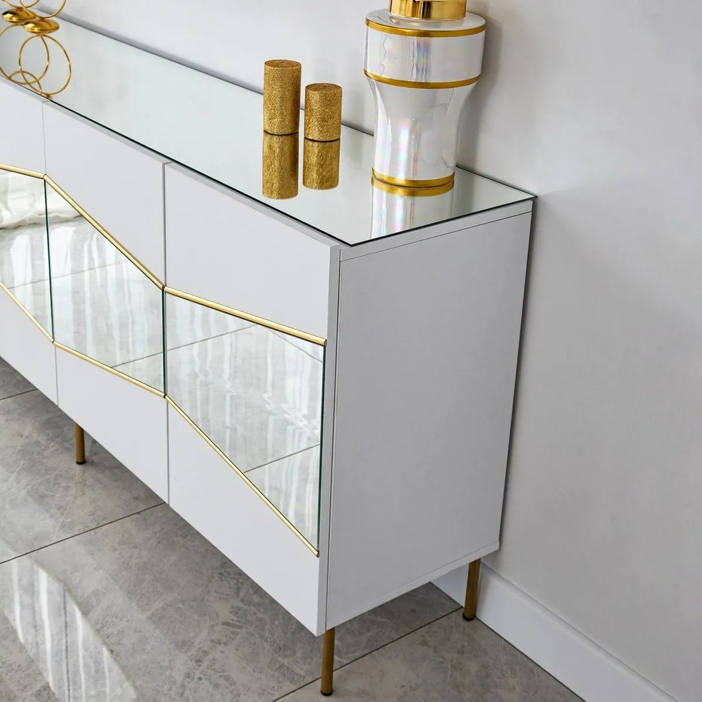 Nice White and Gold szekrény