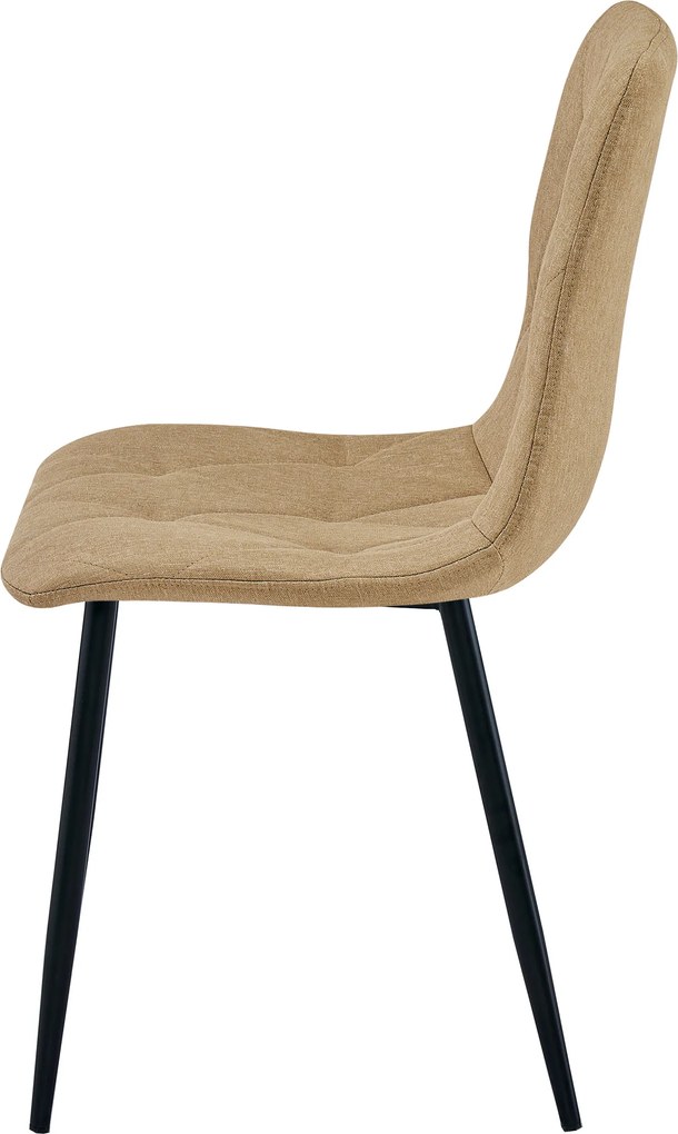 Barna LIBRA étkezőszék fekete lábakkal