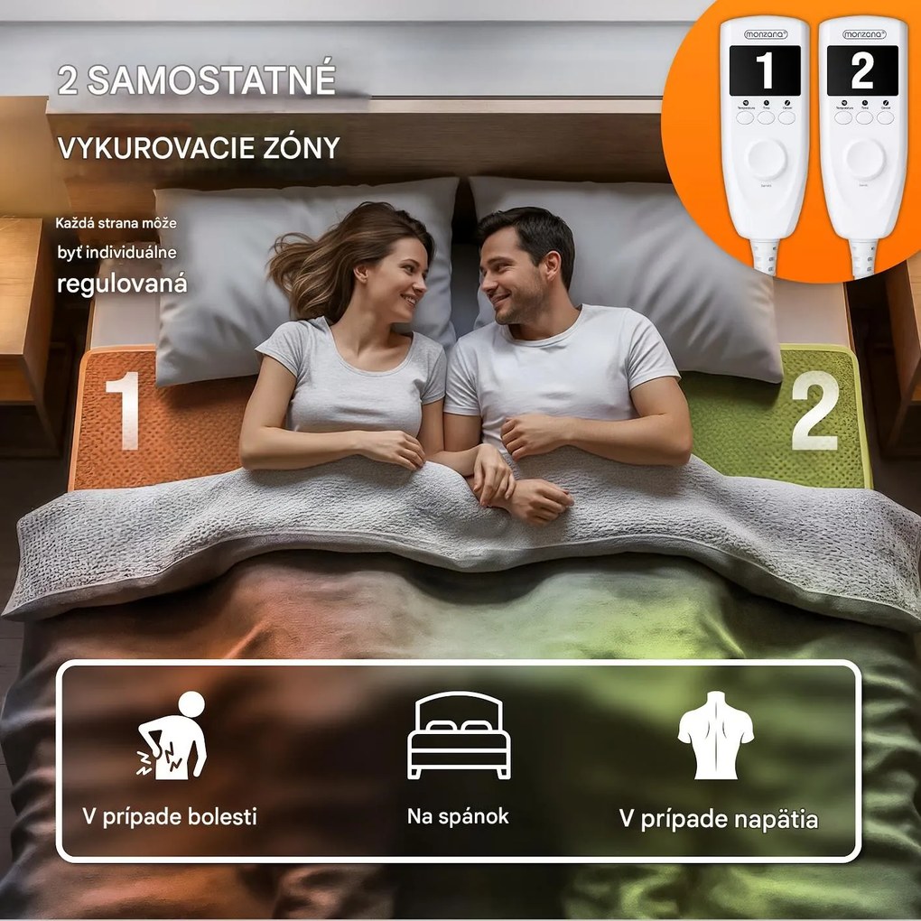 Deuba Polár takaró fűtött - szürke