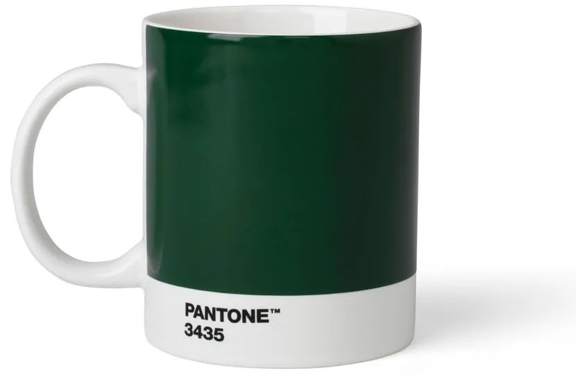 Sötétzöld kerámia bögre 375 ml Dark Green 3435 – Pantone